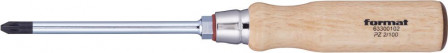 Tournevis à manche en bois PZ2x100mm 