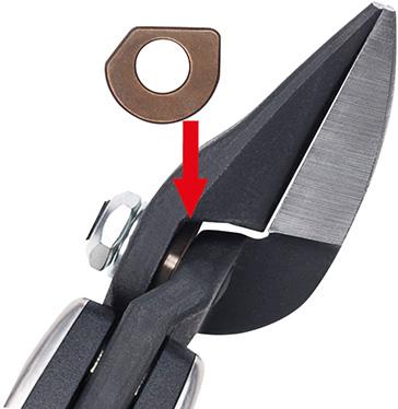 Cisaille Ideal avec transmission à levier et manche bicomposant à droite 230mm 