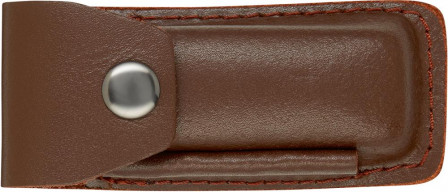 Couteau de travail bois dans étui en cuir 175mm 