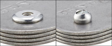 Rivet aveugle acier tête goutte de suif 4x12mm 