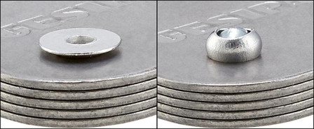 Rivet aveugle alu/acier tête fraisée 120° 4x6mm 