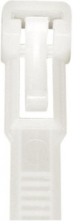 Colliers nylon naturel 280x7,5mm 100 pièces détachable 