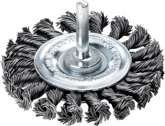 Brosse ronde sur tige Inox tors. 75x0,5mm 