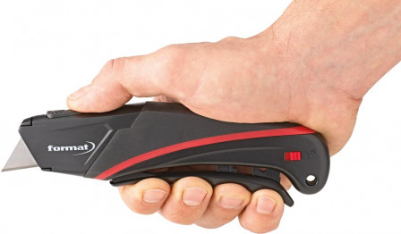 Cutter de sécurité Rentrée lame ent. autom. compr.1 lame 