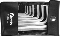 Jeu de clés mâles coudéesdans sac 8 pcs 2-10mm 