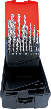 Foret hél. DIN338 HSS Type W 1,0-10,5mm comp. for.a. tr. 