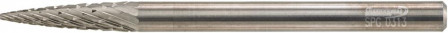 Mini-fraise sur tige carbure forme ogive bout pointu 0313 C 3mm 3x13mm 