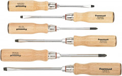 Jeu de tournevis manche en bois PH 6 pièces 
