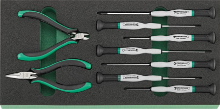 Module d'outillage 1/3 Outils p.l'électronique TCS7 821/9 