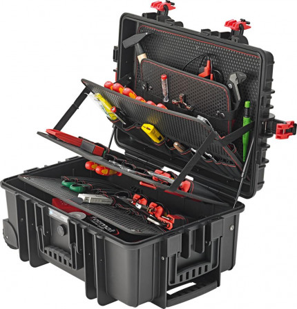 Jeu d'outils électricien 208 pièces dans coffret de protection 