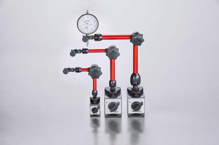 Base magnétique 800N avecréglage fin sur le pied 211,5mm 