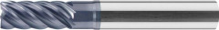 Fraise à queue, carbure monobloc, longue, 45°, TiAlN, Z6/Z8