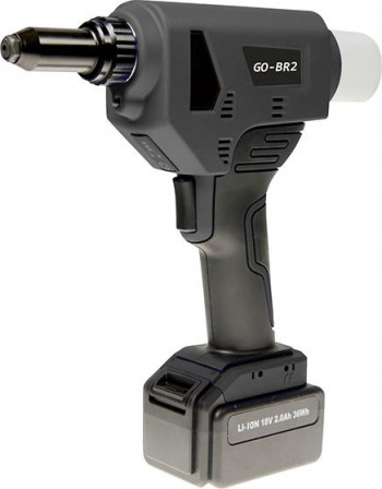 Riveteuse s. fil AccuBirdGO-BR 2 dans 1 mallette 2Ah 36W 2xbatterie et chargeur 4,0-6,4mm 