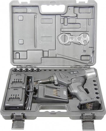 Riveteuse s. fil AccuBirdGO-BR 2 dans 1 mallette 2Ah 36W 2xbatterie et chargeur 4,0-6,4mm 