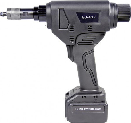 Poinçonneuse 6 pans rechargeable GO-HX 1 ds 1mallette 2Ah 36W 2xbatt. et chargeur M4-8 