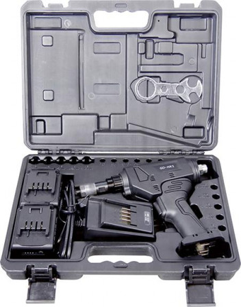 Poinçonneuse 6 pans rechargeable GO-HX 1 ds 1mallette 2Ah 36W 2xbatt. et chargeur M4-8 