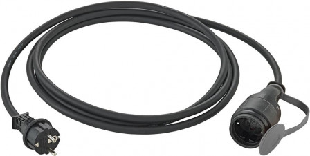 Câble de rallonge contactde sécurité 15m H07RN-F3G1,5 IP44 avec fixation de câble 