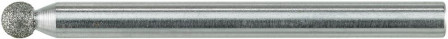 Meule sur tige diamant STK forme sphérique 6x70mm/6 