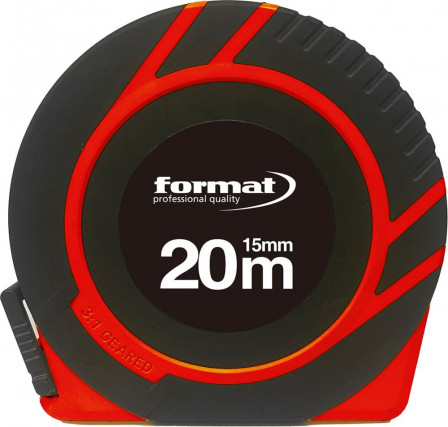 Mètre-ruban à boîtier polyamide 30mx15mm avec poignée début de mesure A