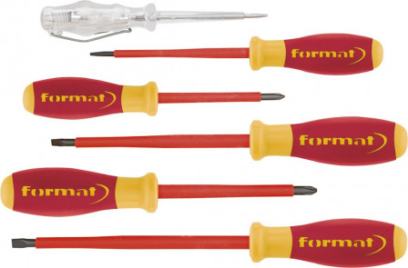 Jeu de tournevis VDE avectesteur de tension PH 6 pièces 