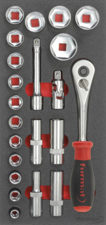 Module d'outillage 1/3 douille 1/2