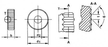 Molette PM AA 14,5x3x5 H7P0,5 