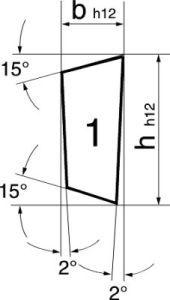 Pc tourn. HSSE forme L 20x3x200mm Index 