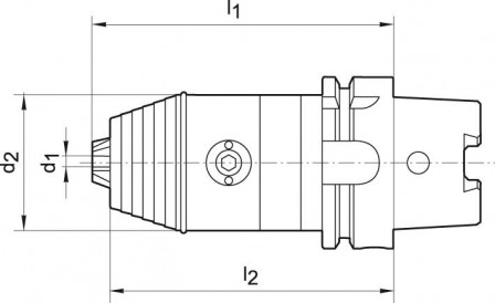 Mandrin de perçage haute précision DIN69893A 2,5-16mm HSK-A 63 