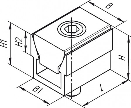 Double cale pour étau force de serrage 1,3kN 