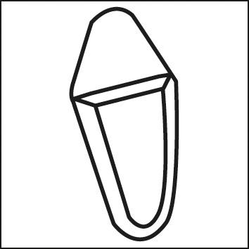 Aiguille pour trusquin avec roulette 