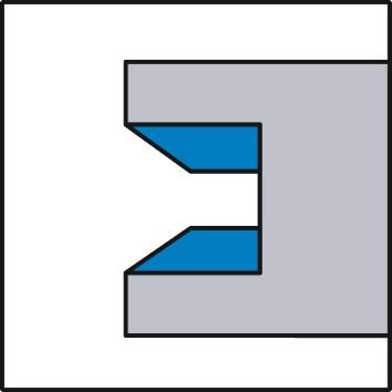 Meule double face corindon zirconien 125x3,5mm G40