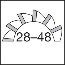 Fraise 3 tailles DIN1834 HSSE 63x3,0mm 