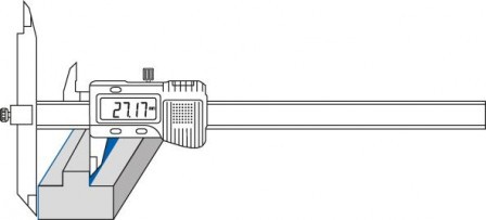 Pied à coulisse branches réglables numérique 150/0,01mm 