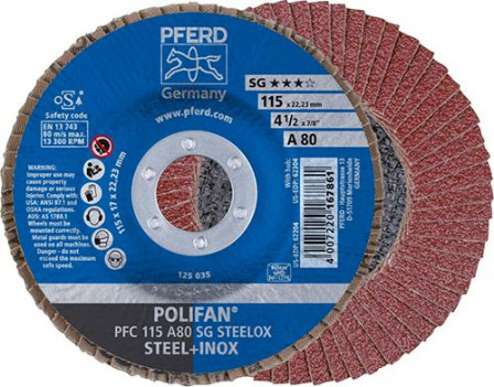 Disque à lamelles A 60SG bombé 115mm G60 