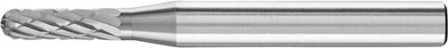 Fraise sur tige carbure forme cyl. bout arrondi 0413 3PLUS 6mm 4x13mm 