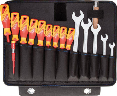 Jeu d'outils Électricien74 pcs. dans mallette ABS