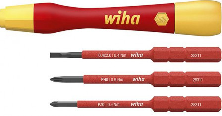 Jeu tournevis fins VDE 4pcs PicoFinish 