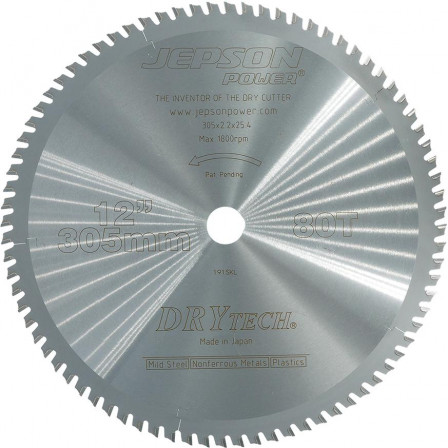 Lame de scie circulaire àmise de carbure 305x25,4 mm 80 dents