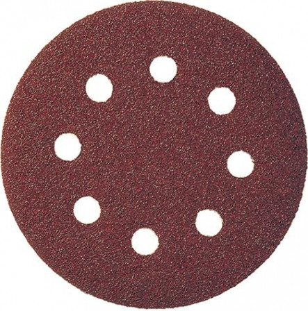 Meule autoagrippante bois125mm G100 8 trous 