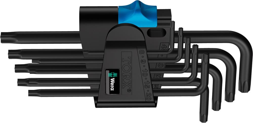 Jeu de clés à empreinte TORX HF à porte-vis 9 outils 