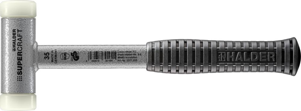 Maillet avec manche en tube d'acier anti-rebond 35mm 