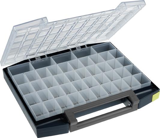 Mallette à compartiments polycarbonate boxxser 55 5x10-45 bleu 
