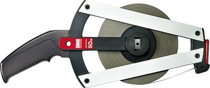 Mètre-ruban à cadre fibrede verre 50mx13mm début de mesure B standard 