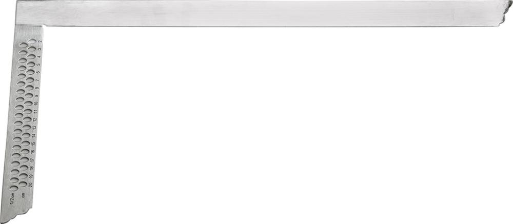 Équerre de charpentier à trous de traçage 800x320mm 