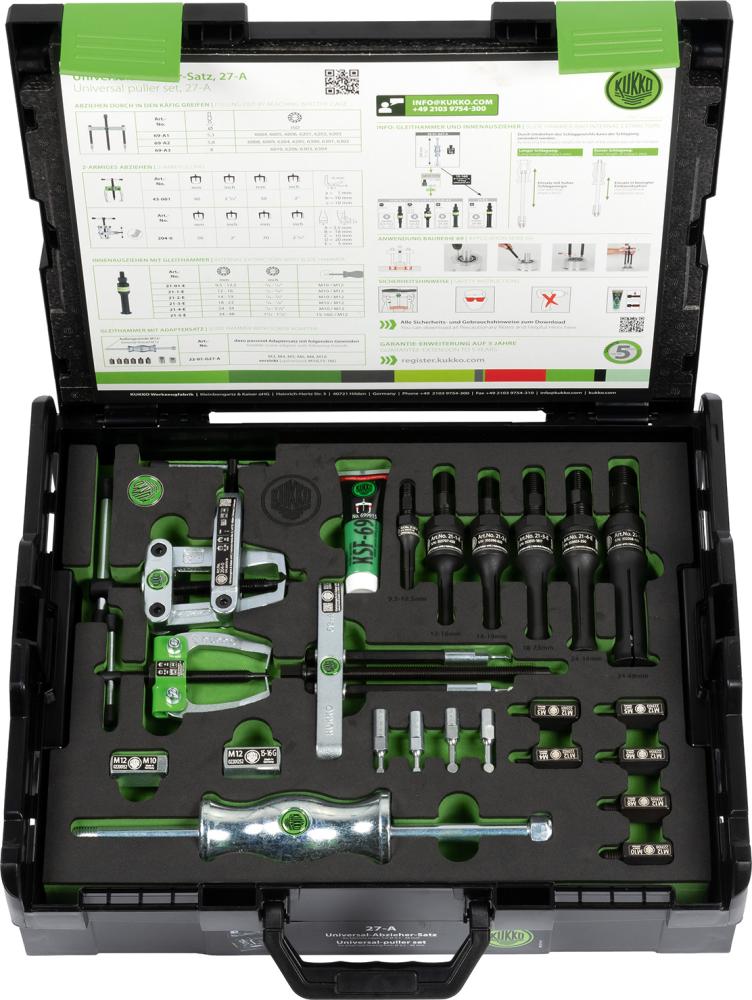 Jeu d'extracteurs universels dans mallette système8-40mm 