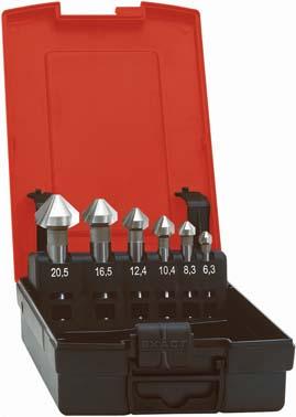 Jeu de fraises coniques DIN335 K20 forme C 90° 6,3-25mm 