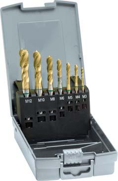 Jeu de tarauds machine DIN371/376 HSSE TiN forme CM3-M12 