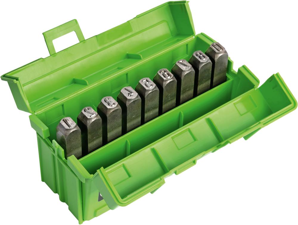 Jeu de chiffres à frappernickelés hauteur caractè res 10mm 