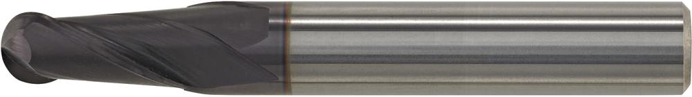 Fraise bout hémisphériqueDIN6527 carbure monobloc FIRE D2 queue HA 10mm 