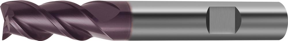 Fraise longue DIN 6527 carbure monobloc TiALN D3 45° 7mm 